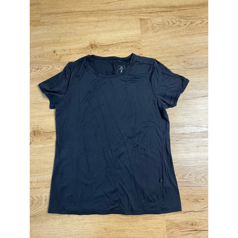 On Running Movement-T Womens Large Black Short Sleeve Activewear Shirt